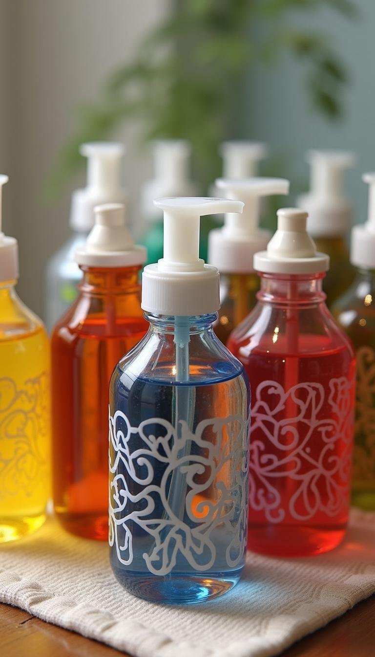 Beautifully packaged DIY bath oils in decorative bottles ready for use or gift-giving