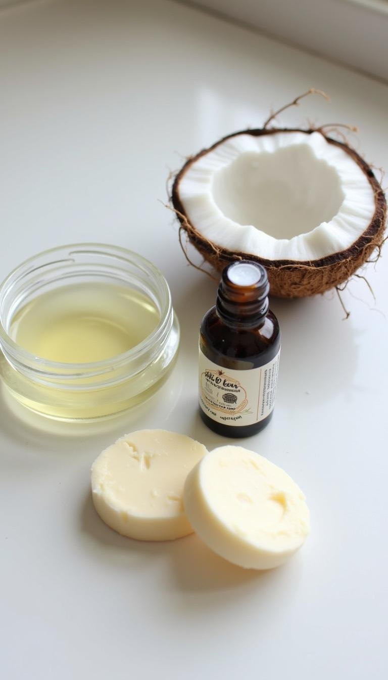 Natural ingredients for homemade eye cream to combat wrinkles and puffiness