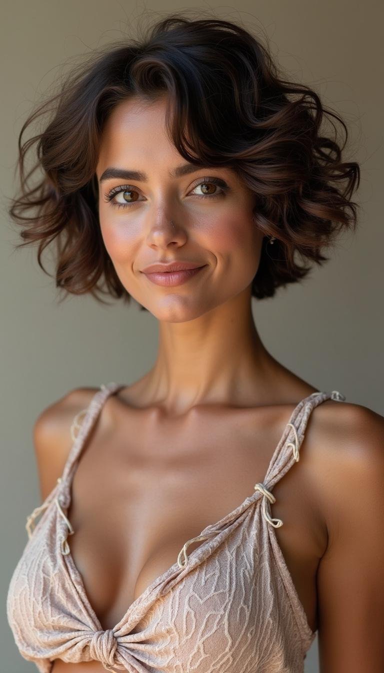 Diverse women displaying trendy short summer haircuts for all hair types