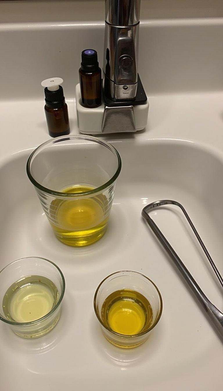 Workshop scene of creating custom essential oil roller blends with bottles, droppers, and mixing tools